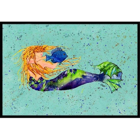 Carolines Treasures Carolines Treasures 8336-MAT Mermaid Indoor Or Outdoor Mat - 18 x 27 in. 8336-MAT